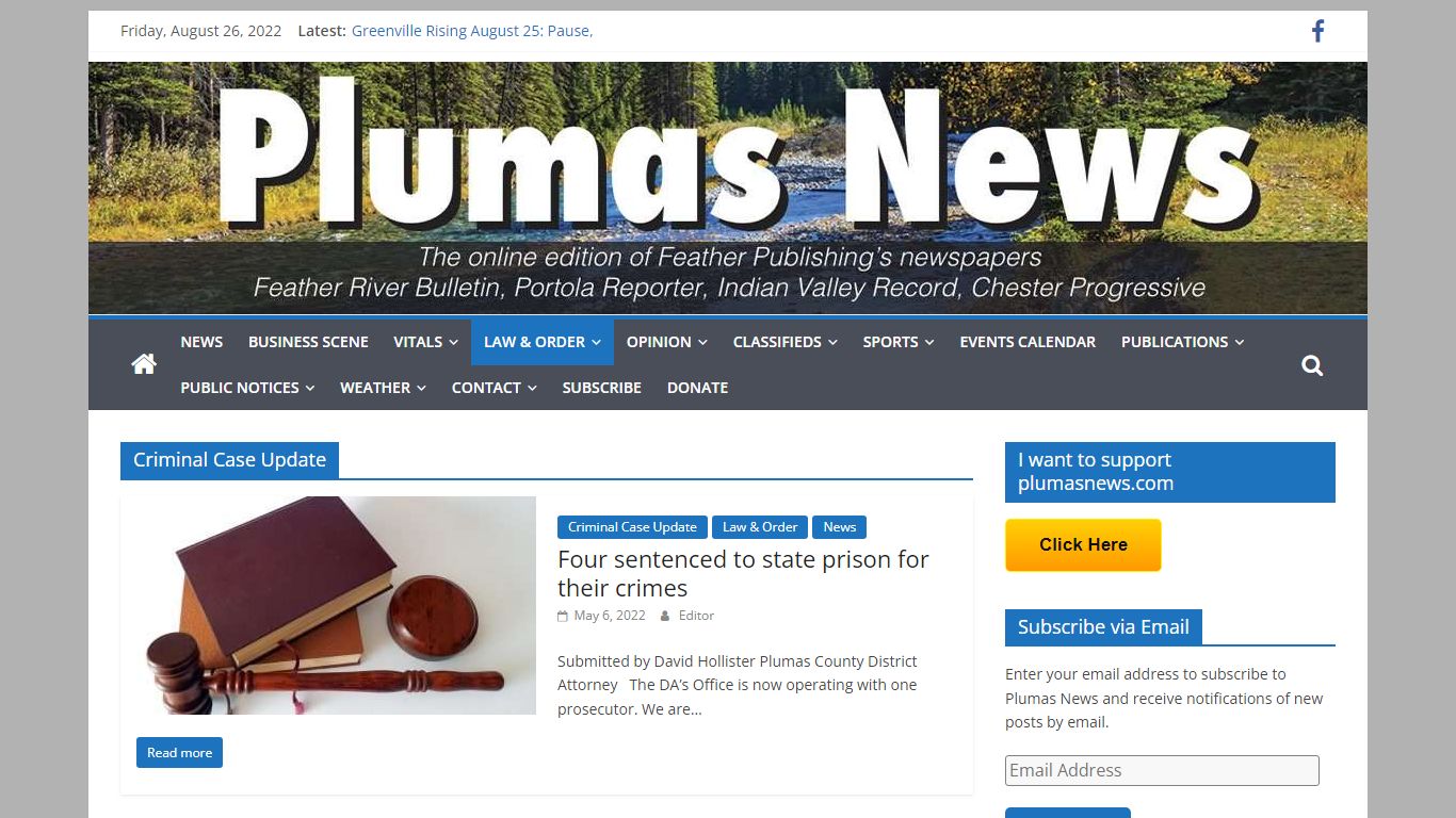 Criminal Case Update Archives - Plumas News